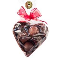 Petit cœur chocolat noir – 6 pralinés | Saint-Valentin