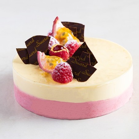 Tourte passion framboise | Mousse fruitée | Suard Fribourg