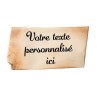 Plaquette en massepain personnalisable | Message en chocolat | Suard