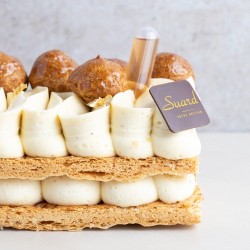 Tourte St-Honoré | Pâte à choux, crème & caramel | Suard Fribourg