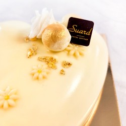 Cœur mangue–yogourt | Dessert Fête des Mères | Suard Fribourg