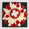 Tourte St-Honoré du 1er août | Framboise & vanille | Suard Fribourg
