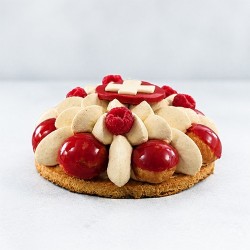 Tourte St-Honoré du 1er août | Framboise & vanille | Suard Fribourg