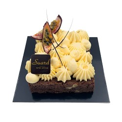 À la folie | Brownie chocolat & passion | Dessert Saint-Valentin Suard