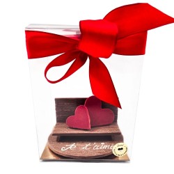 Banc des amoureux chocolat au lait 42 % | Saint-Valentin