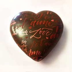 Cœur Je t’aime chocolat au lait | Cadeau Saint-Valentin
